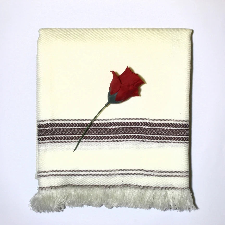 Premium Off White Men Shawl