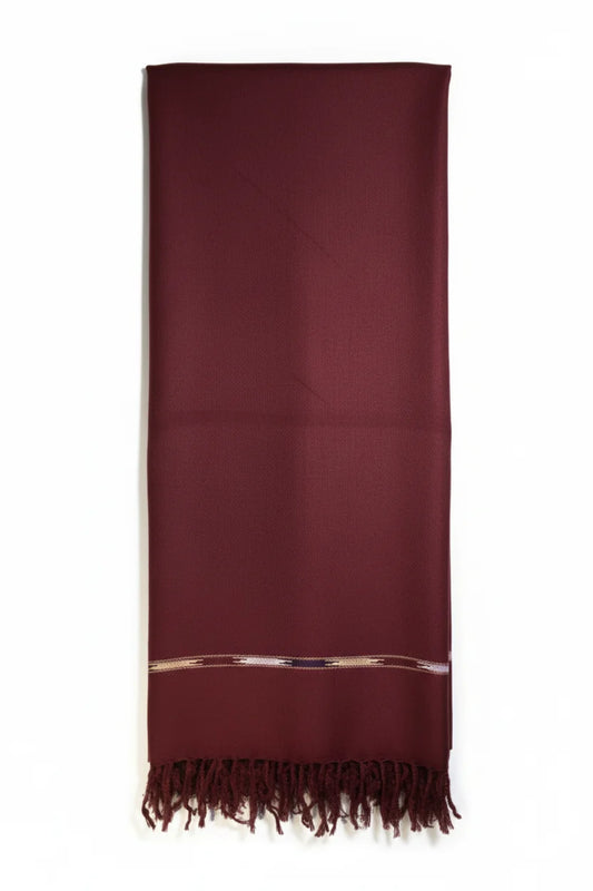 Premium Maroon Men's Shawl