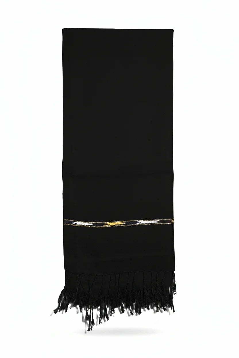 Premium black Men's Shawl