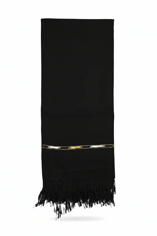 Premium black Men's Shawl