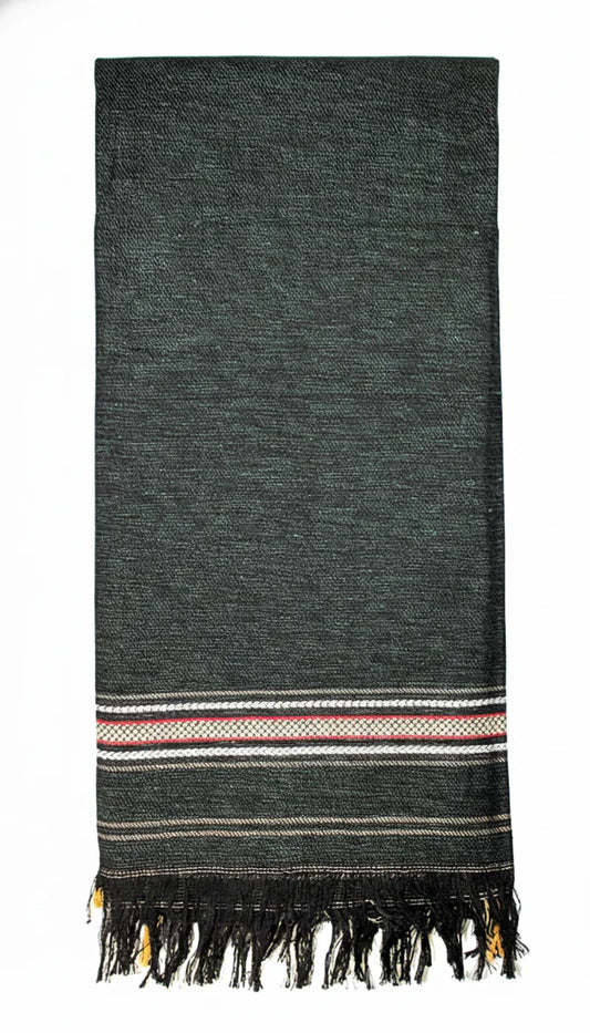 Green Unique Border Men Shawl