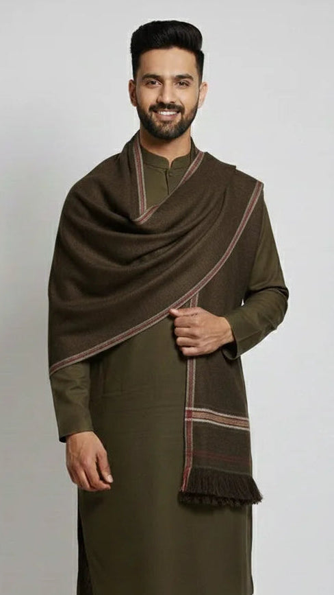 Classic Brown  Shawl