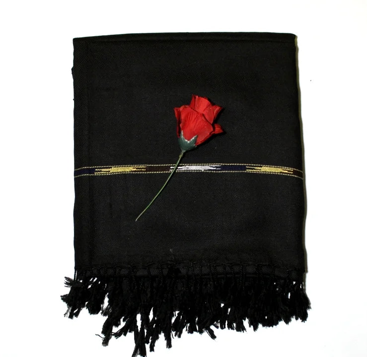 Premium black Men's Shawl