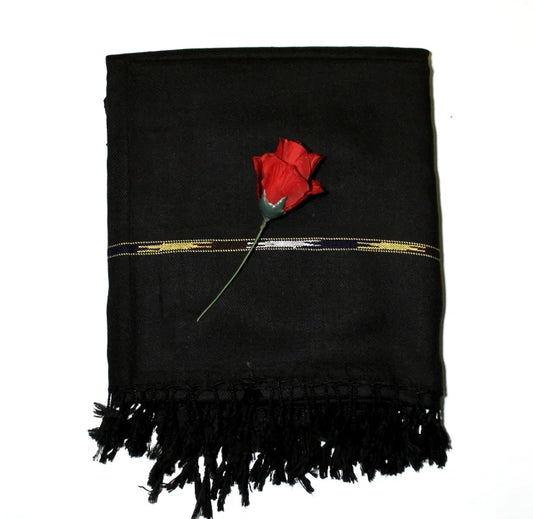 Premium black Men's Shawl