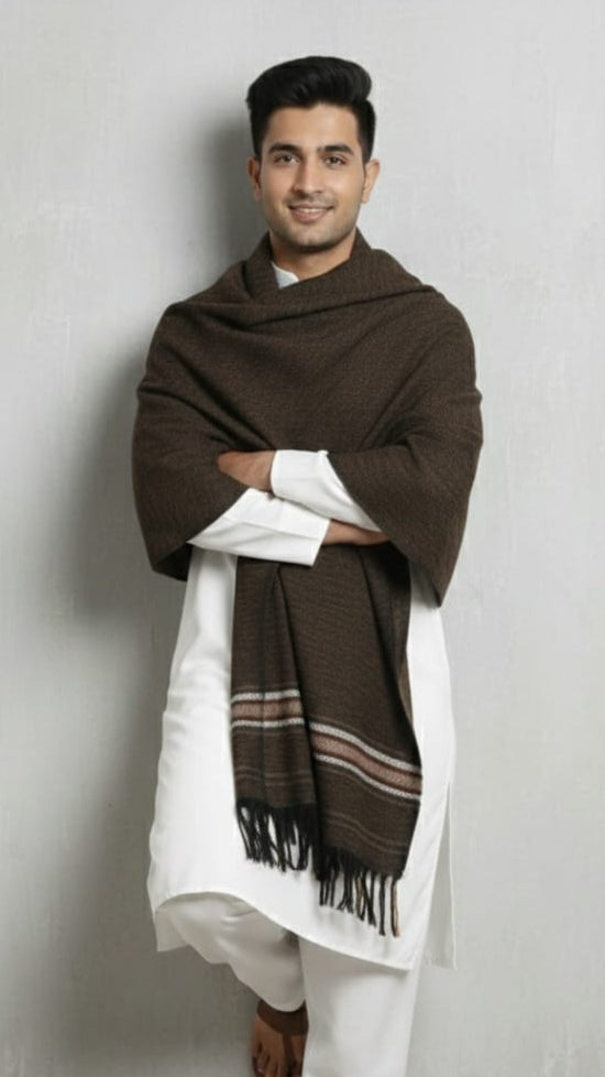 Classic Brown  Shawl