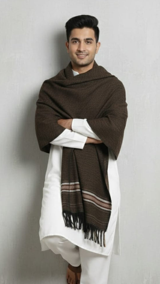 Classic Brown  Shawl