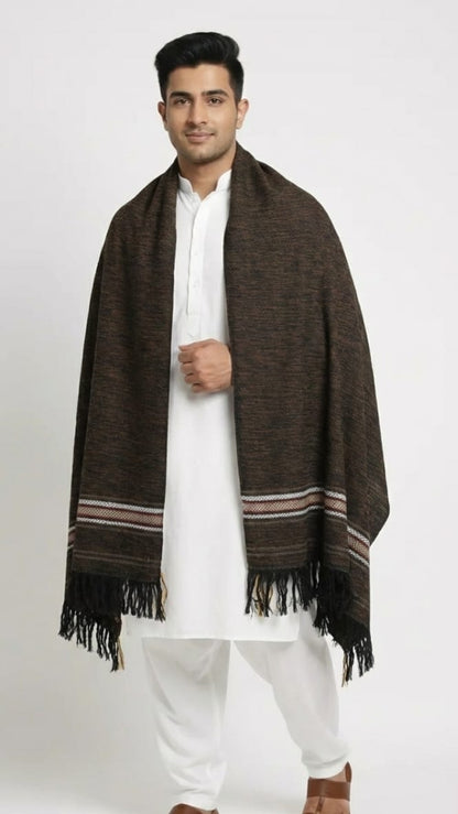 Classic Brown  Shawl
