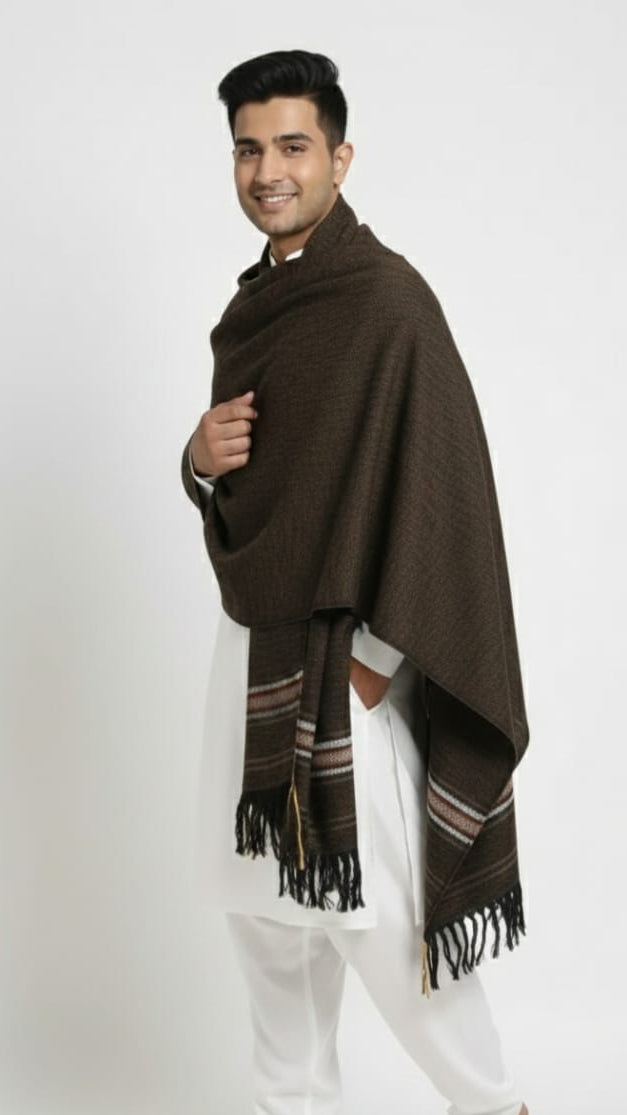 Classic Brown  Shawl